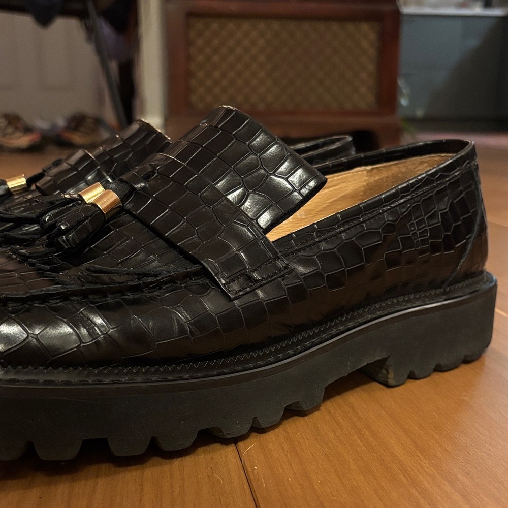 Marc Nolan Croc Loafer Lug Tassel - Picture 4 of 4